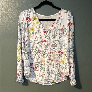 Loft XS Women's floral Top